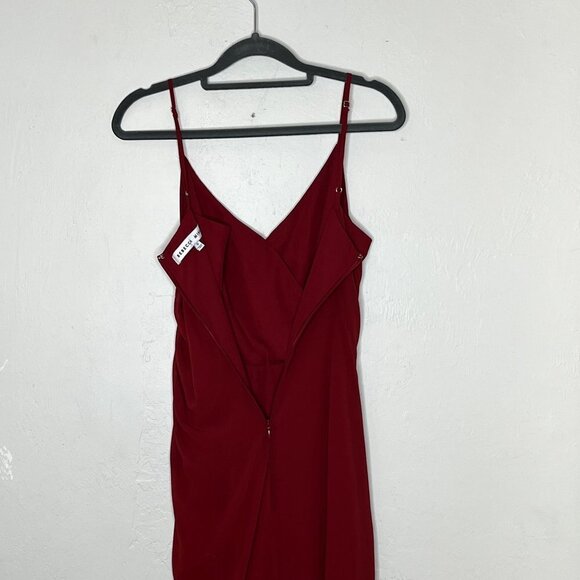 Rebecca Minkoff Kinsley Shirred Dress Red Spaghetti Strap Size 0 - Picture 5 of 8